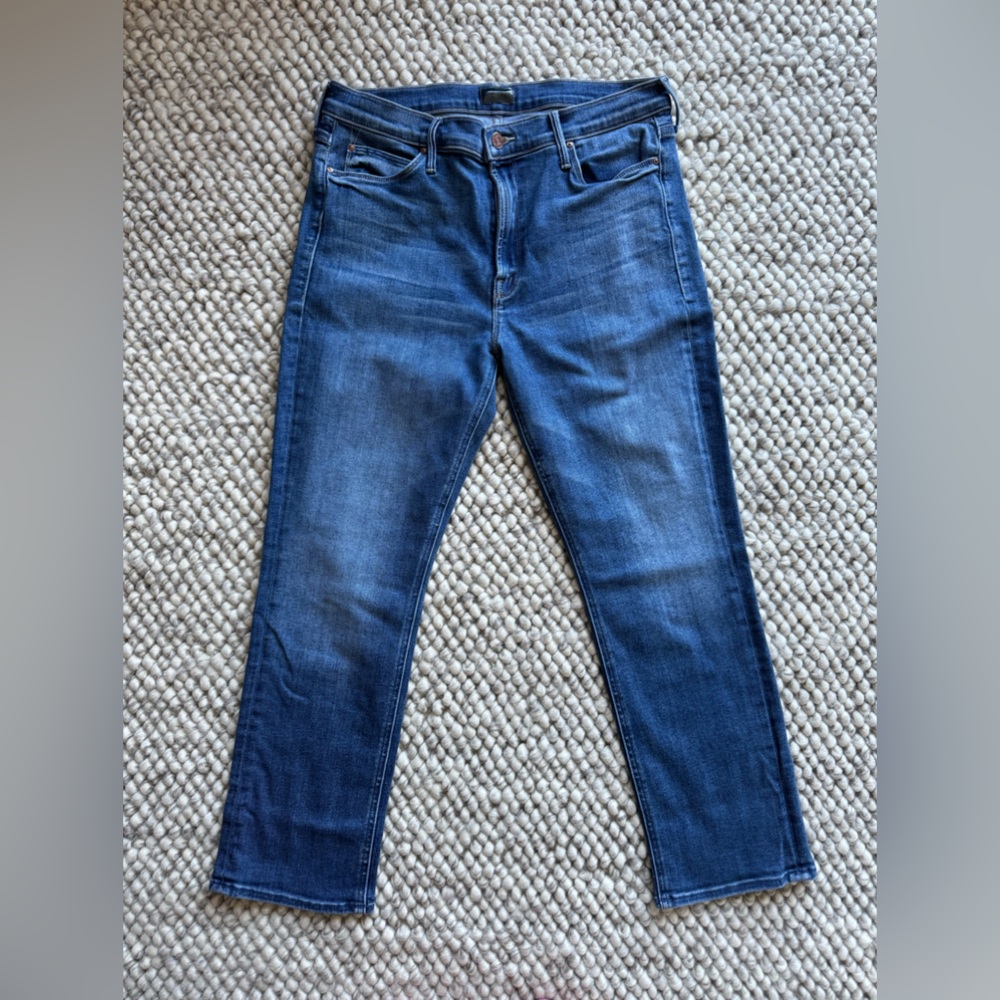 Mother mid rise ‘Dazzler’ ankle jeans